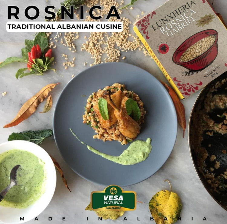 Rosnica Pasta Lunxheria, 100% Natural, Non-GMO, No Preservatives Traditional Albanian Cuisine. (500g)