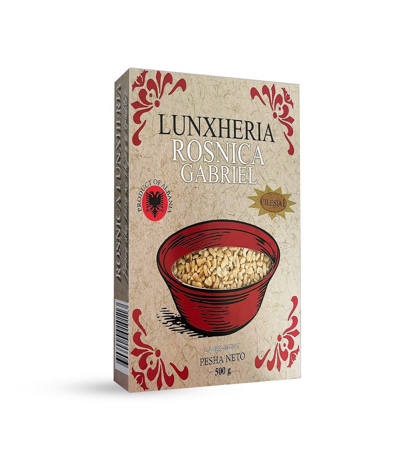 Rosnica Pasta Lunxheria, 100% Natural, Non-GMO, No Preservatives Traditional Albanian Cuisine. (500g)